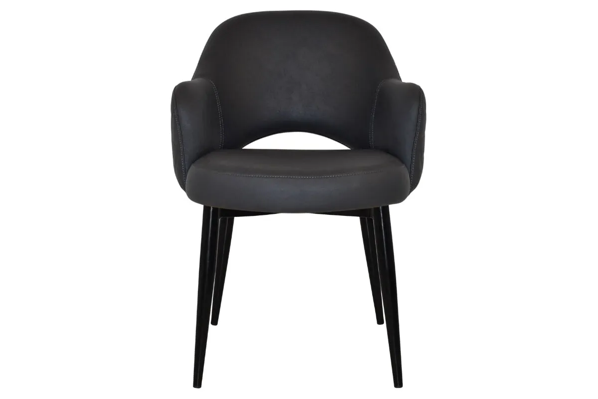 EZ Hospitality Cairo Indoor Armchair Metal Base - Black 4 Leg