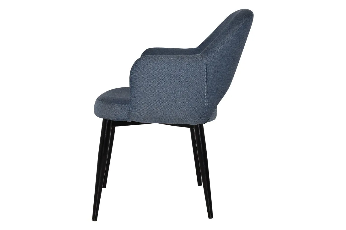 EZ Hospitality Cairo Indoor Armchair Metal Base - Black 4 Leg