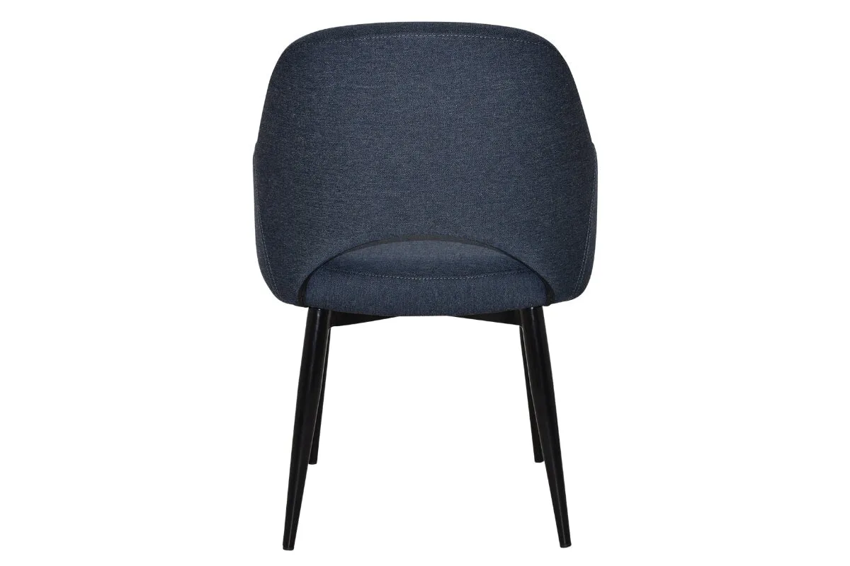 EZ Hospitality Cairo Indoor Armchair Metal Base - Black 4 Leg