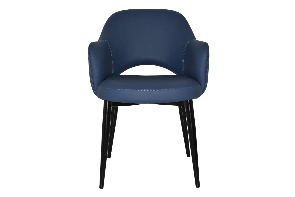 EZ Hospitality Cairo Indoor Armchair Metal Base - Black 4 Leg