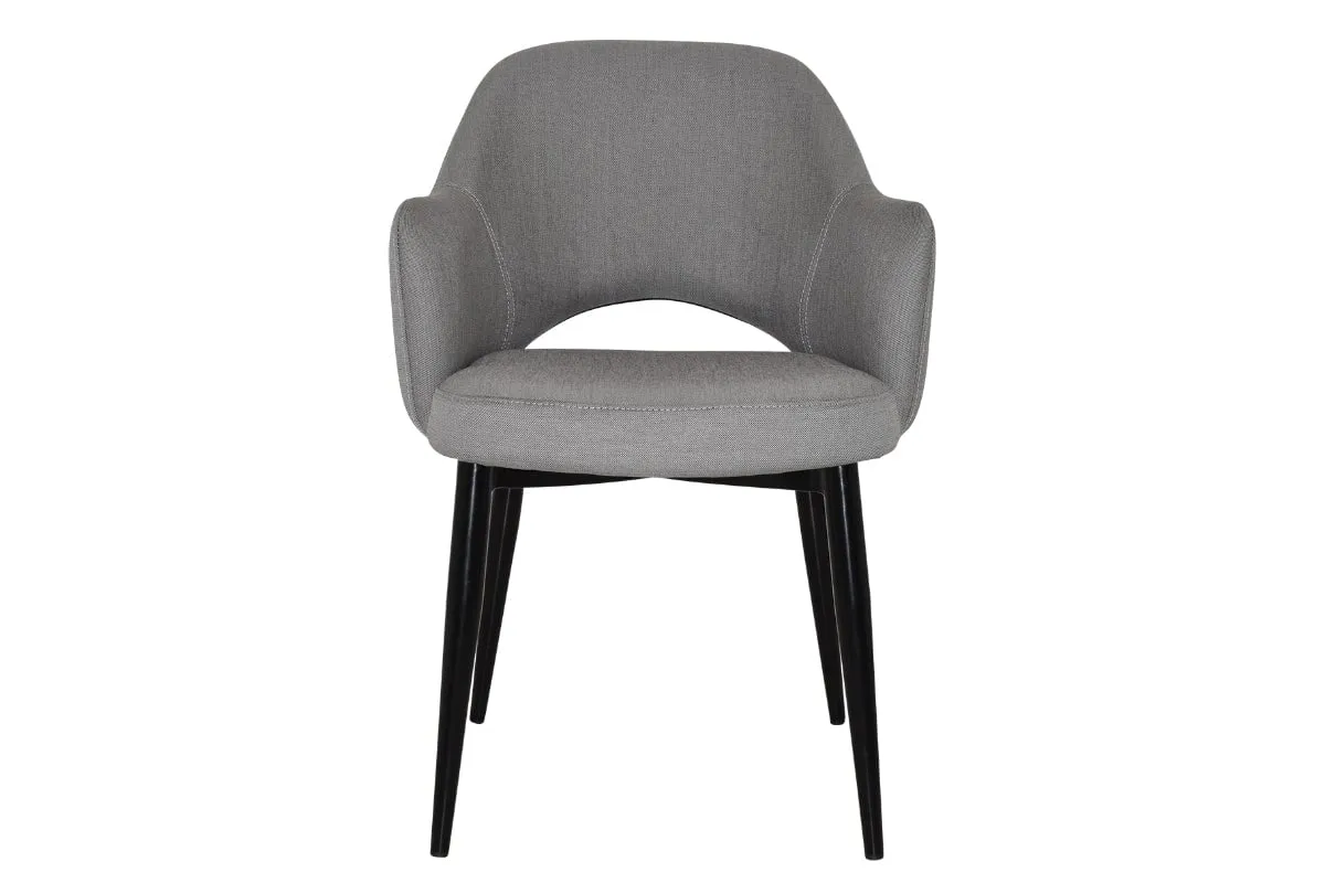 EZ Hospitality Cairo Indoor Armchair Metal Base - Black 4 Leg