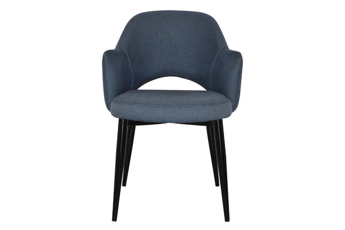 EZ Hospitality Cairo Indoor Armchair Metal Base - Black 4 Leg