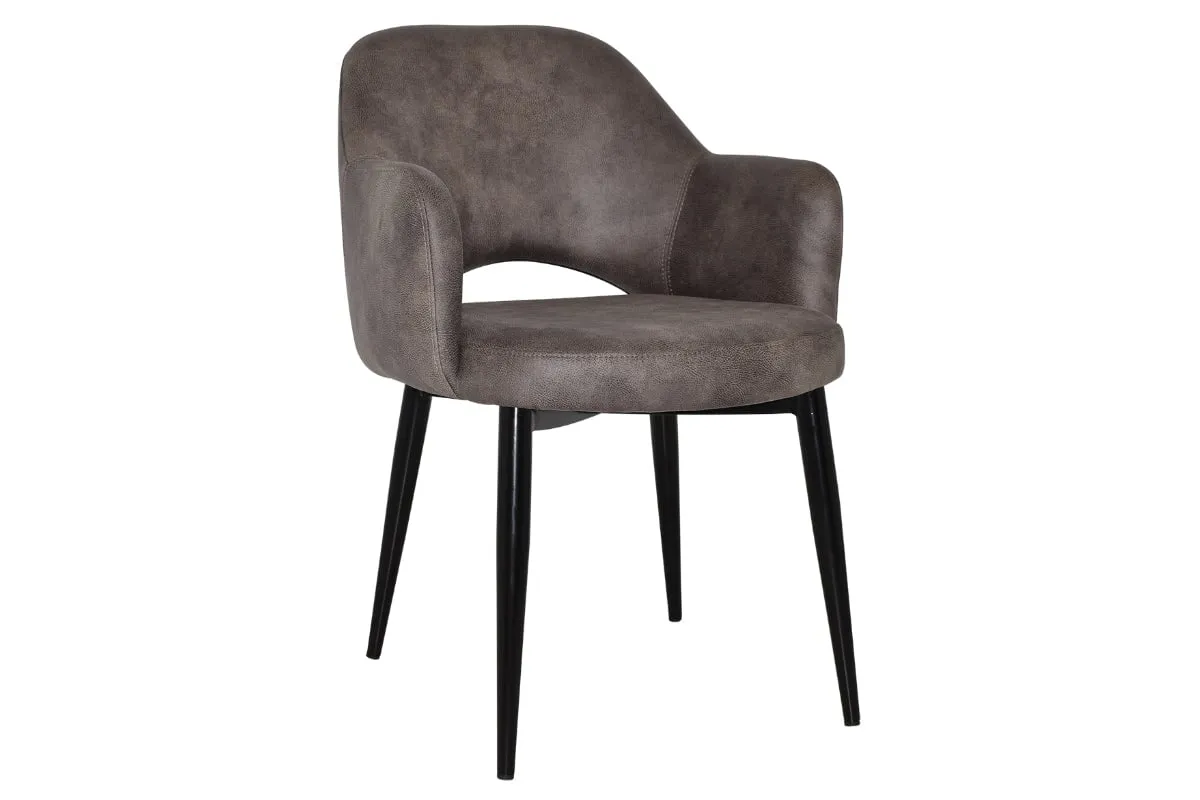 EZ Hospitality Cairo Indoor Armchair Metal Base - Black 4 Leg