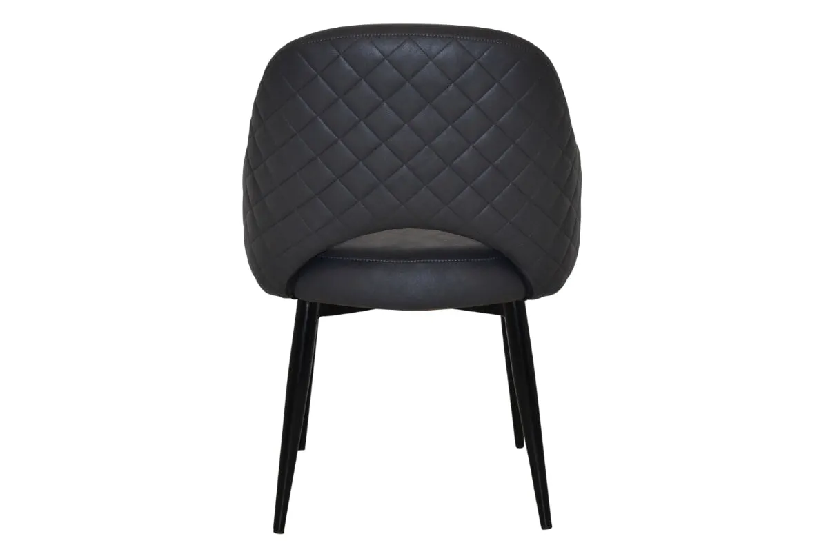 EZ Hospitality Cairo Indoor Armchair Metal Base - Black 4 Leg