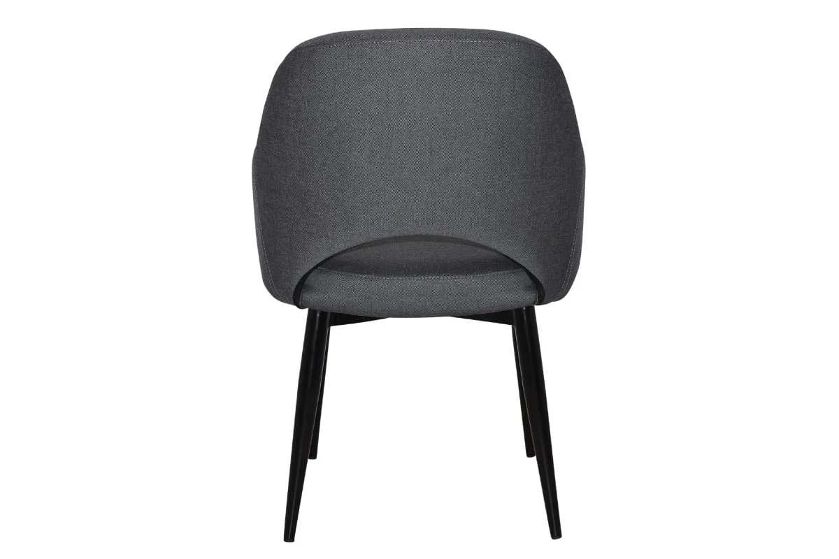 EZ Hospitality Cairo Indoor Armchair Metal Base - Black 4 Leg