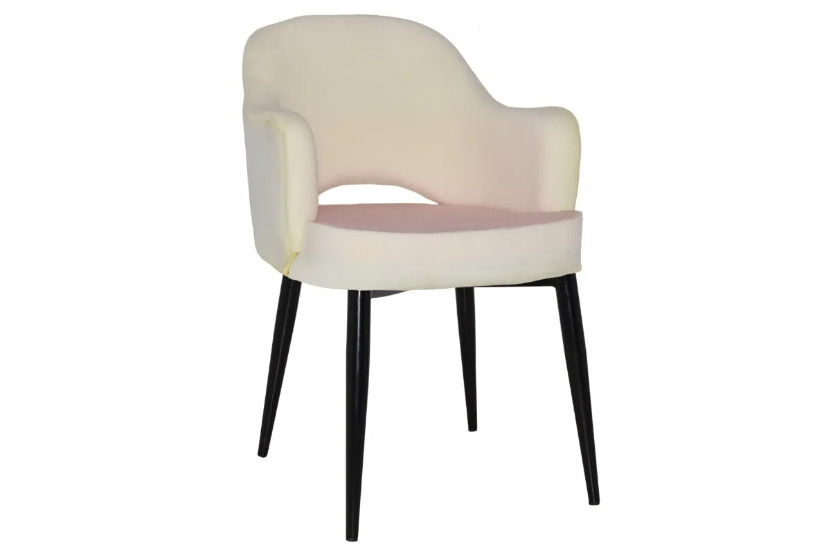 EZ Hospitality Cairo Indoor Armchair Metal Base - Black 4 Leg