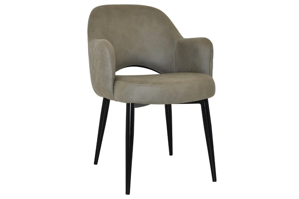 EZ Hospitality Cairo Indoor Armchair Metal Base - Black 4 Leg