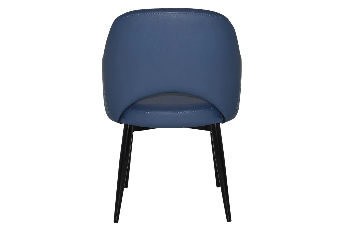 EZ Hospitality Cairo Indoor Armchair Metal Base - Black 4 Leg