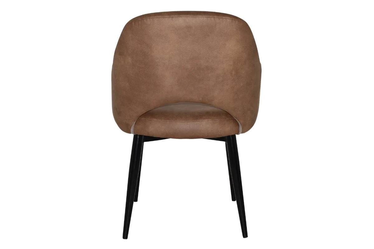 EZ Hospitality Cairo Indoor Armchair Metal Base - Black 4 Leg