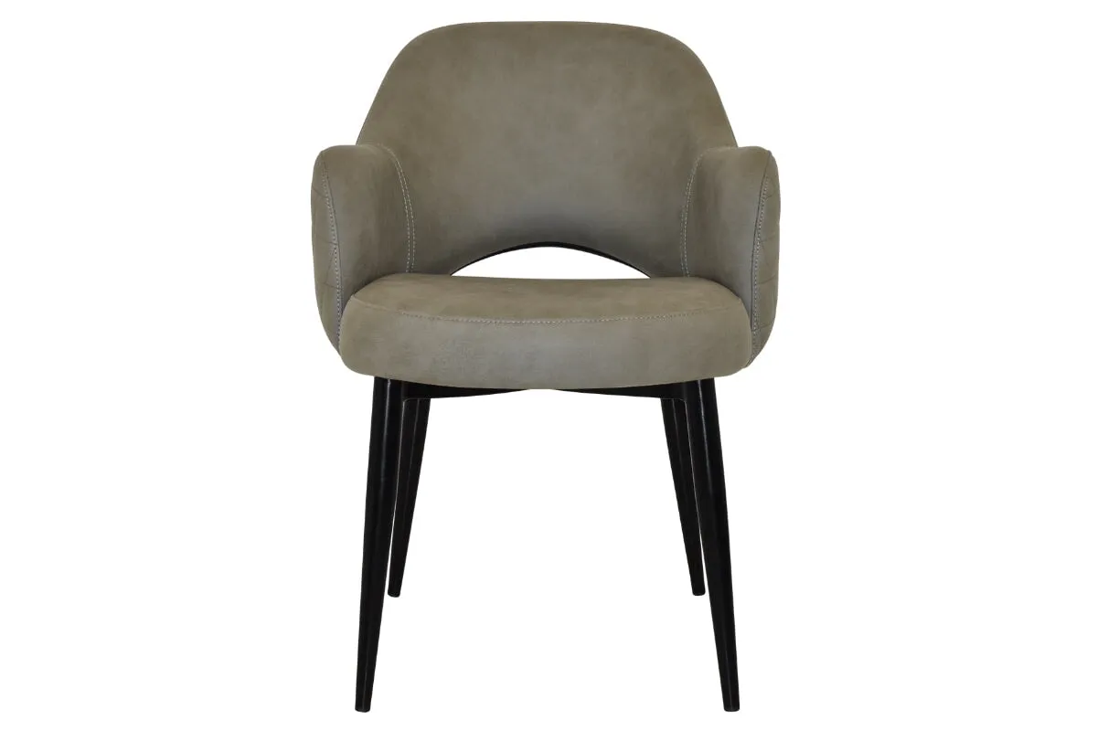 EZ Hospitality Cairo Indoor Armchair Metal Base - Black 4 Leg