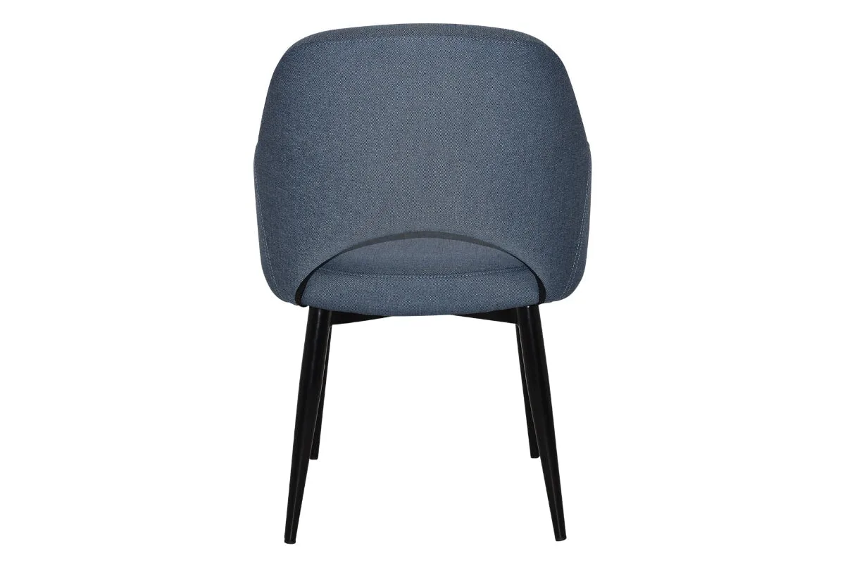 EZ Hospitality Cairo Indoor Armchair Metal Base - Black 4 Leg