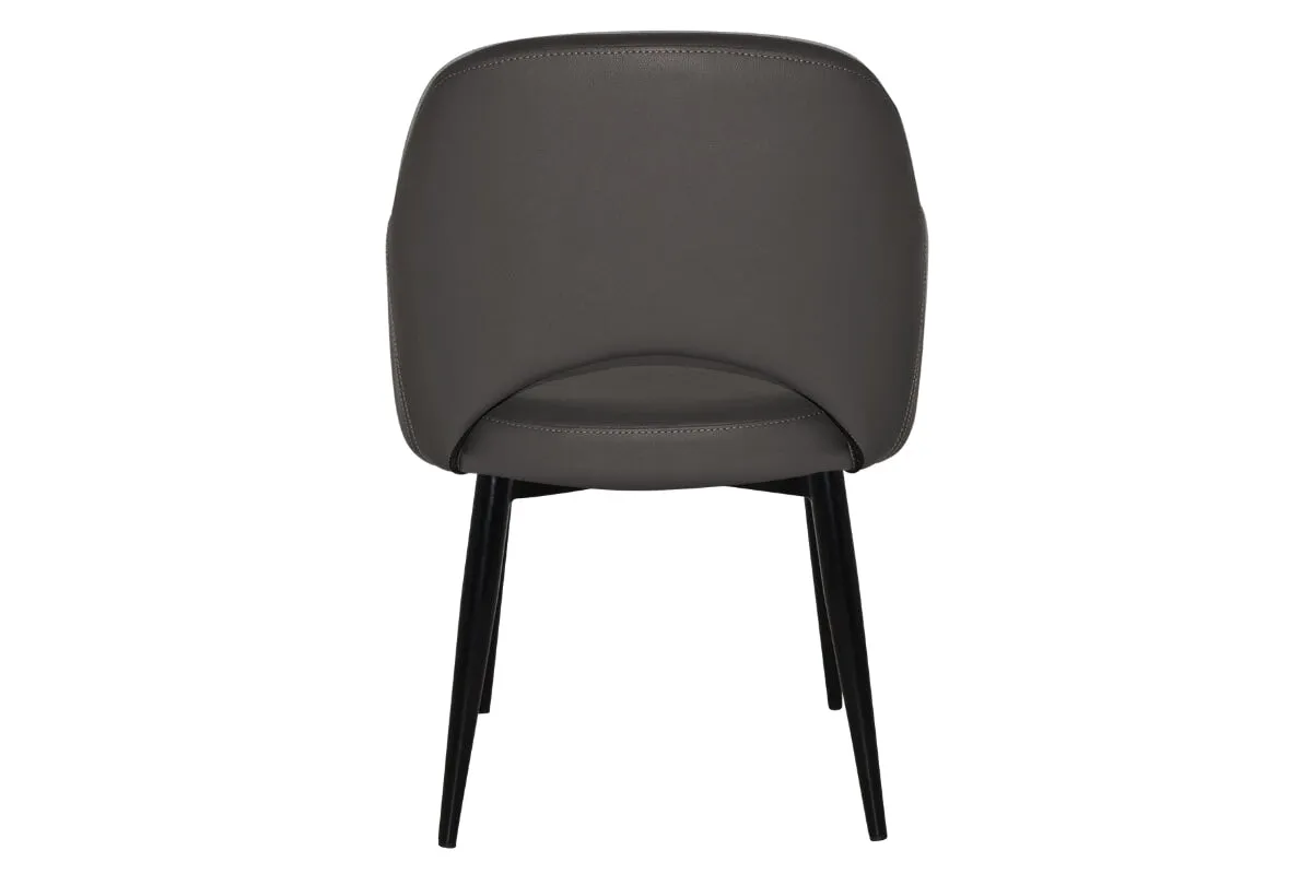 EZ Hospitality Cairo Indoor Armchair Metal Base - Black 4 Leg