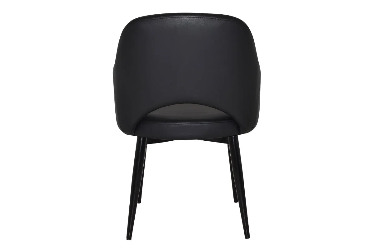 EZ Hospitality Cairo Indoor Armchair Metal Base - Black 4 Leg