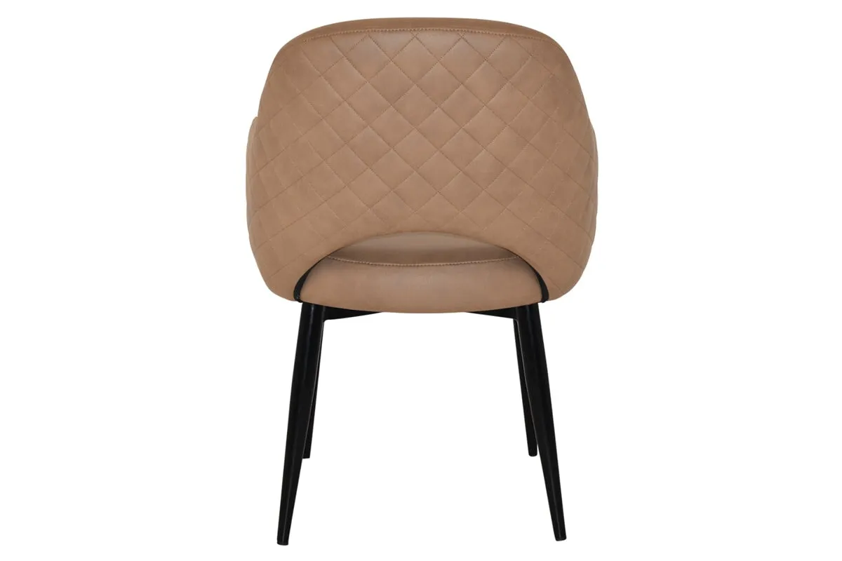 EZ Hospitality Cairo Indoor Armchair Metal Base - Black 4 Leg