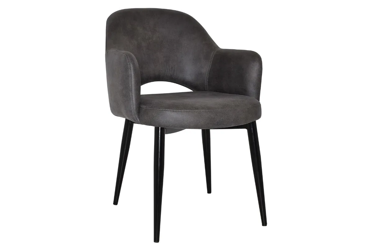 EZ Hospitality Cairo Indoor Armchair Metal Base - Black 4 Leg