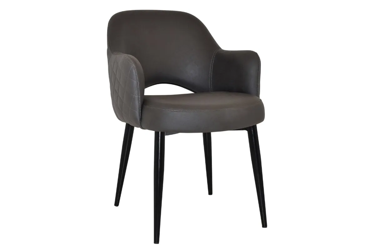 EZ Hospitality Cairo Indoor Armchair Metal Base - Black 4 Leg