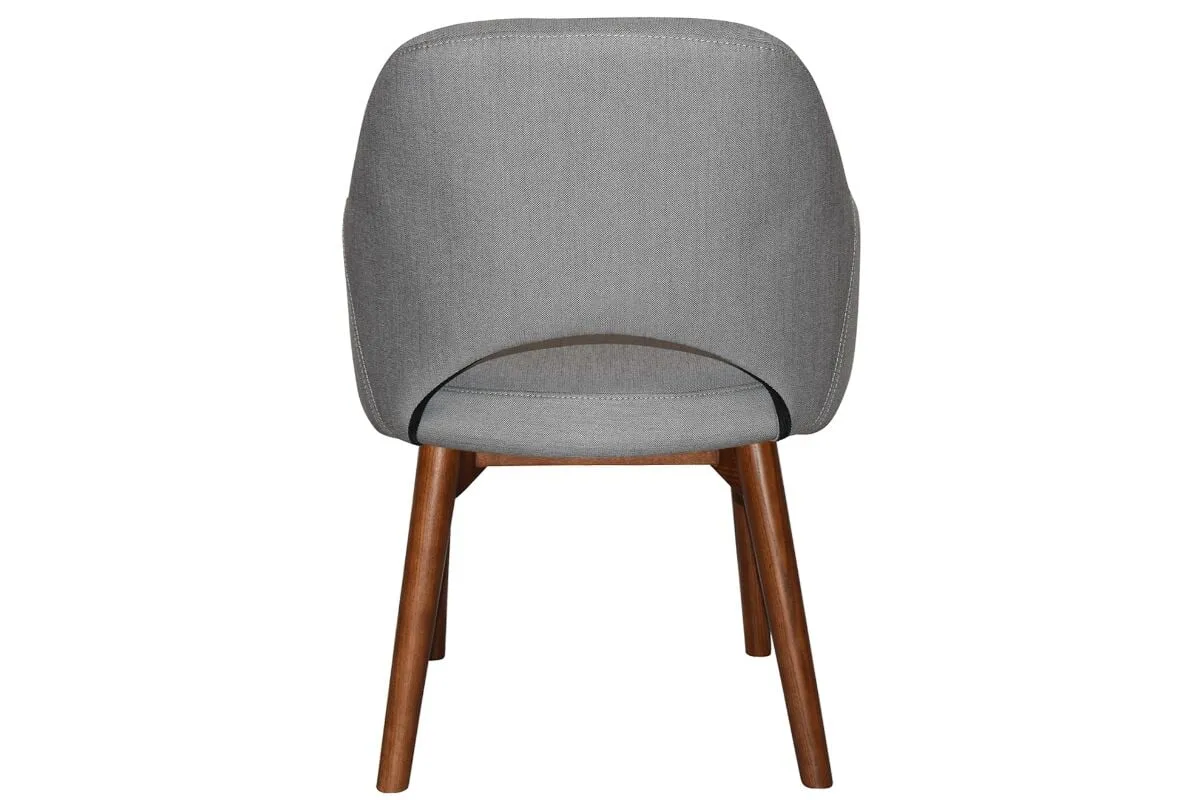 EZ Hospitality Cairo Indoor Armchair Timber Base - Light Walnut 4 Leg