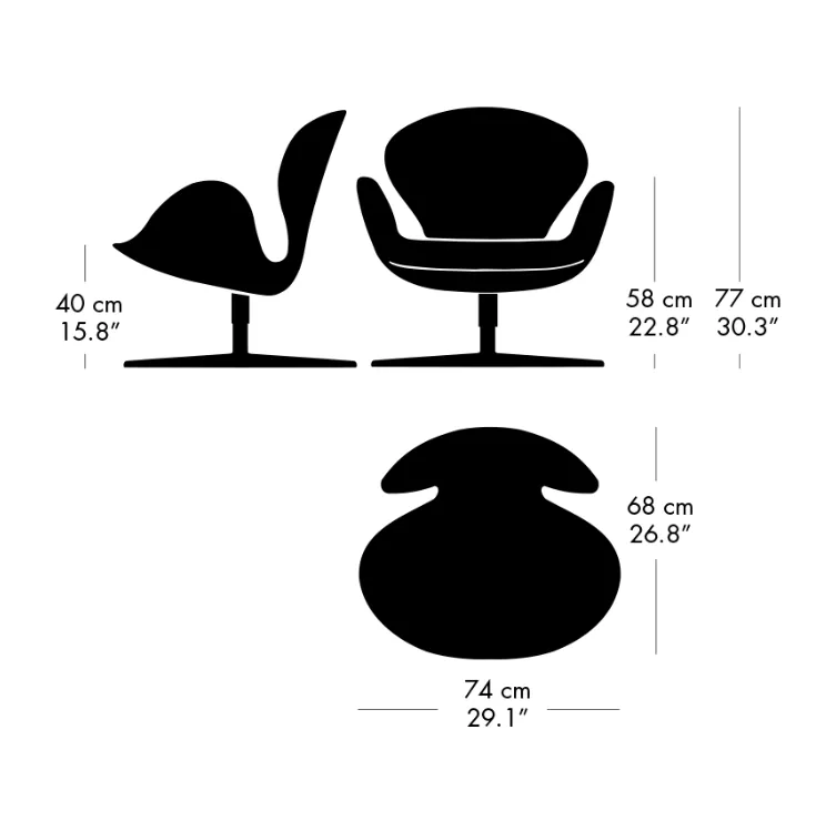 Fritz Hansen Swan™ Chair Upholstered