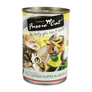 Fussie Cat Fresh Seafood Platter in Lobster Jelly 400g