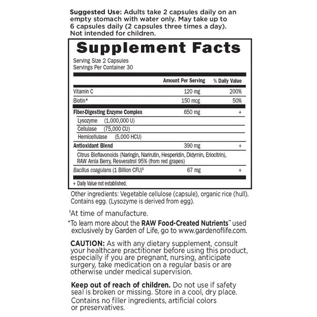 Garden Of Life Flora Cleanse 60 Veg Caps
