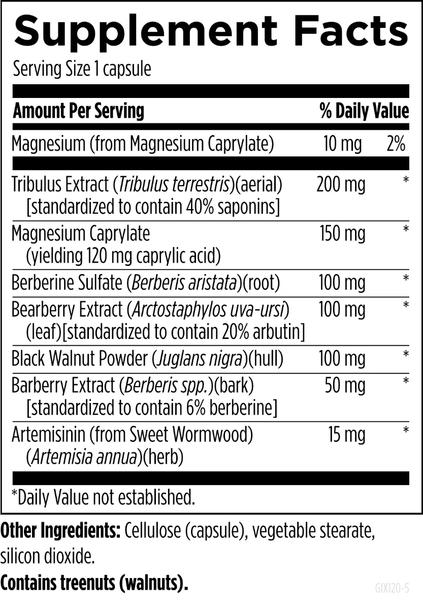 GI Microb-X 120 capsule supports GI microbial balance