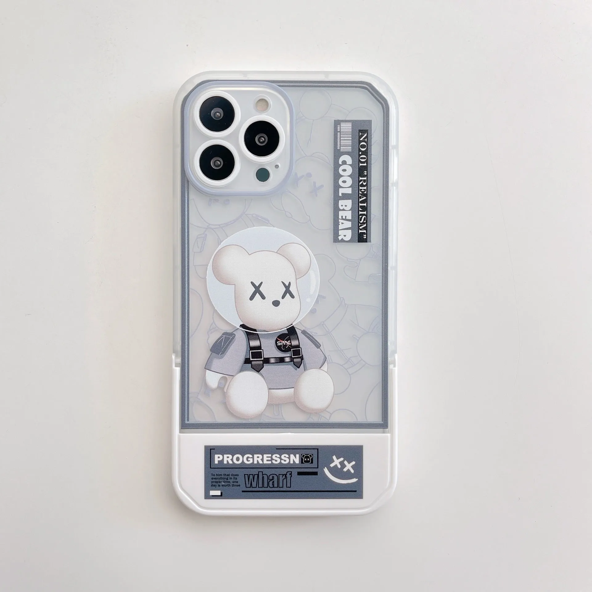 Invisible support | Brown Bearbrick Push-up With Monogram