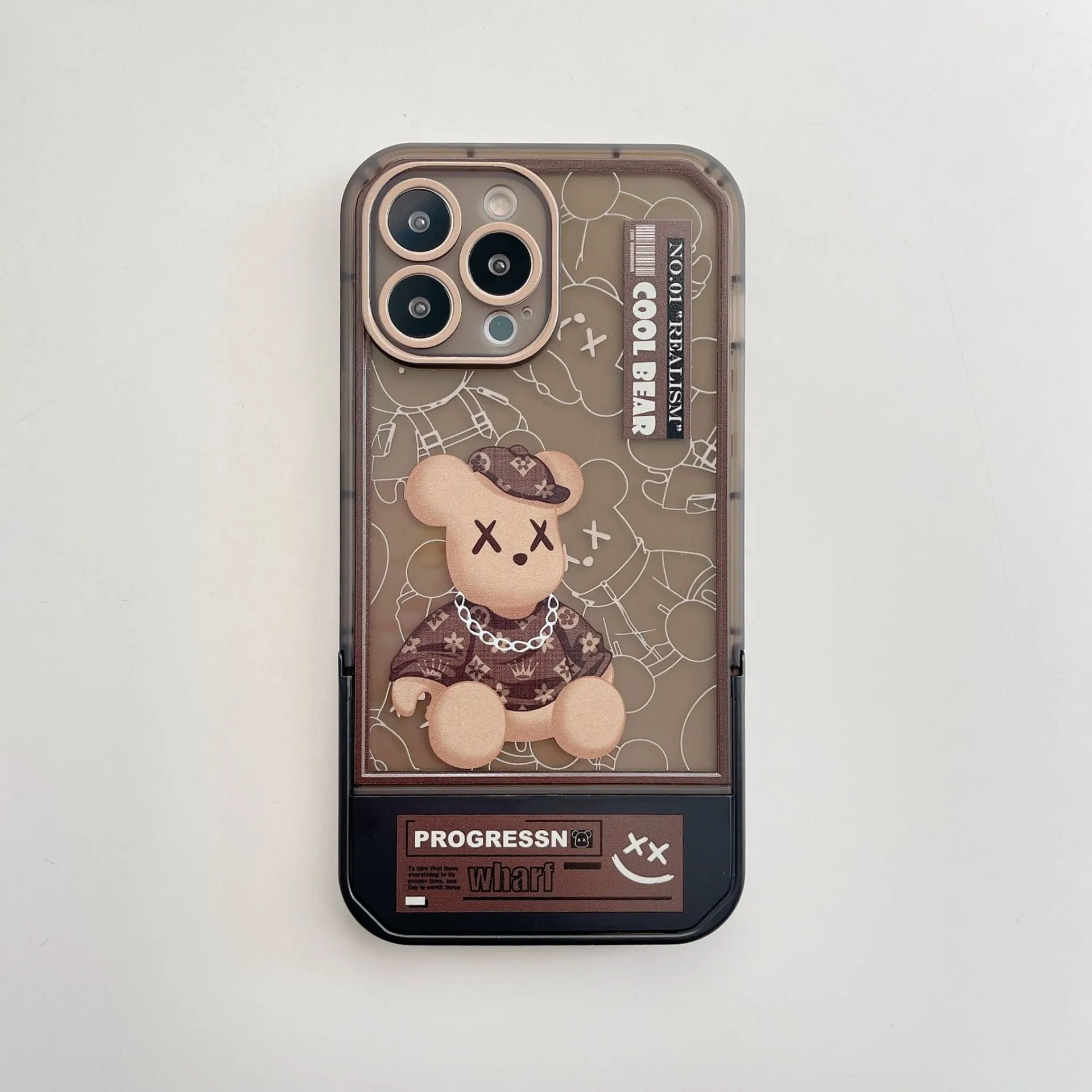 Invisible support | Brown Bearbrick Push-up With Monogram