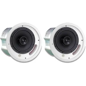 JBL 18C/T-BK 2-Way 8" Coaxial Ceiling Loudspeaker (Pair, Black)