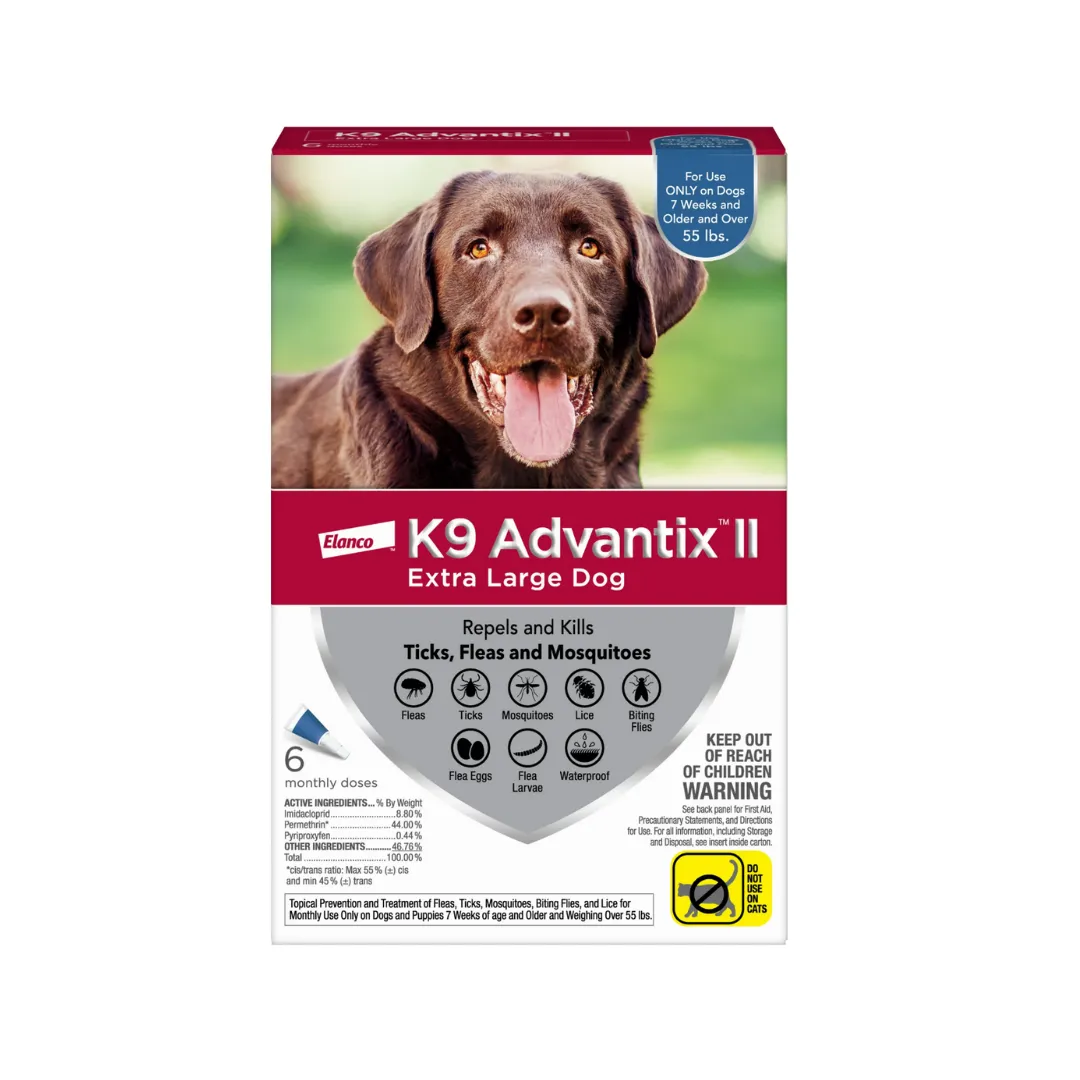 K9 Advantix II  Flea and Tick Treatment Dog X-Large