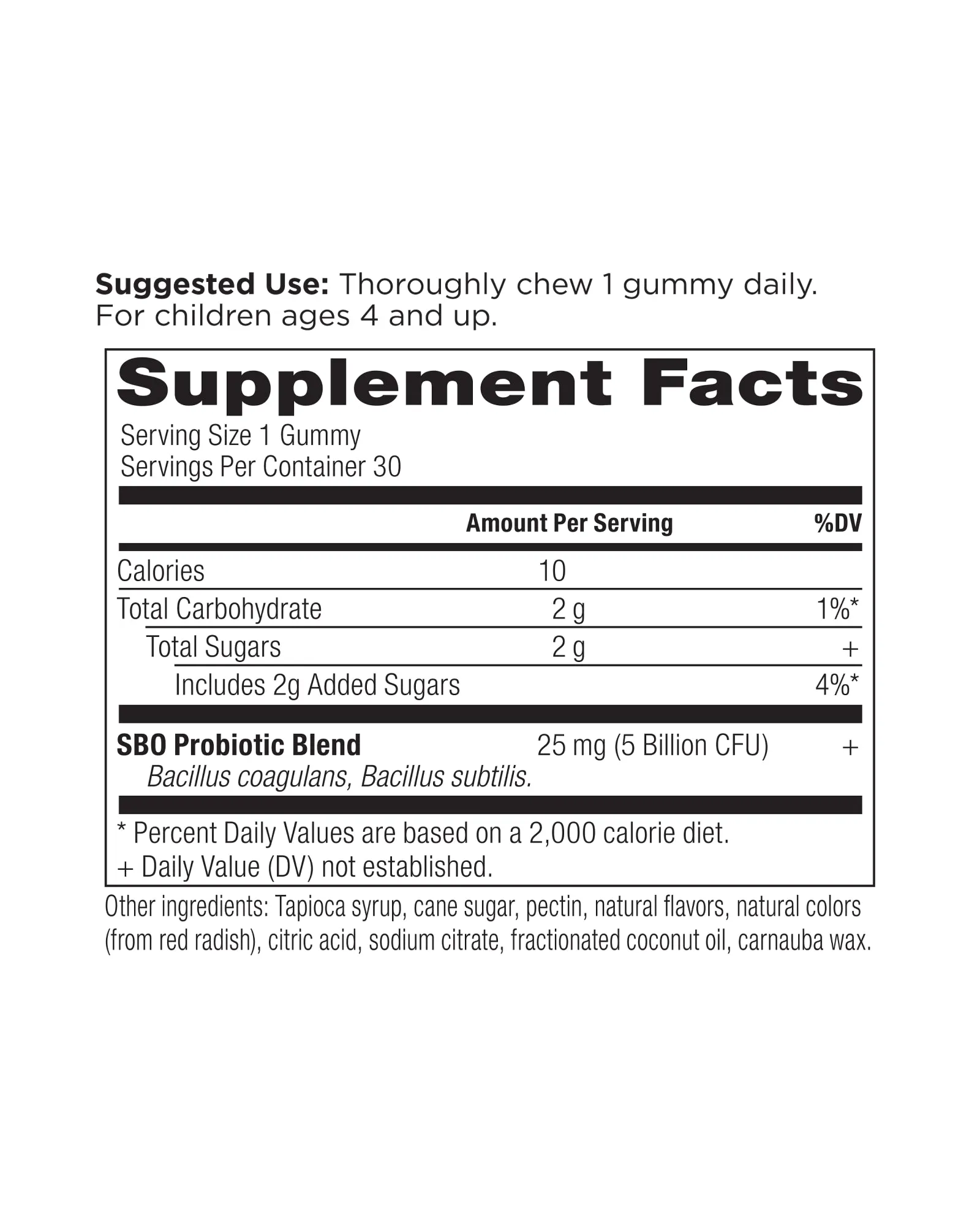 Kids Berry SBO Probiotics Gummy