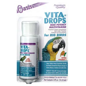 KORDON - Oasis Vita-Drops Multi-Vitamins for Big Birds - 2 fl. oz. (59.15 ml)