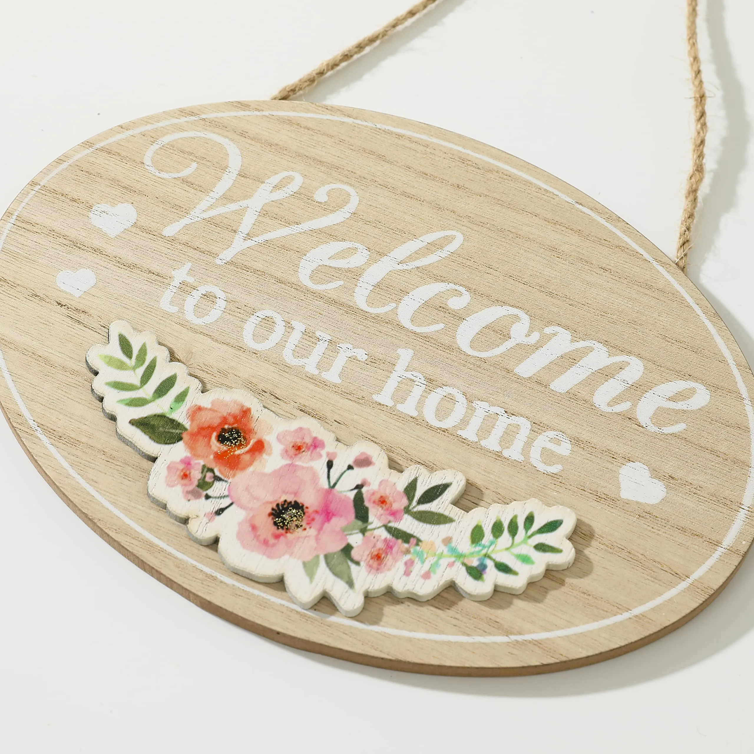Kuber Industries Door Decor Panel|Wall Hanging Wooden Frame Board (Cream)