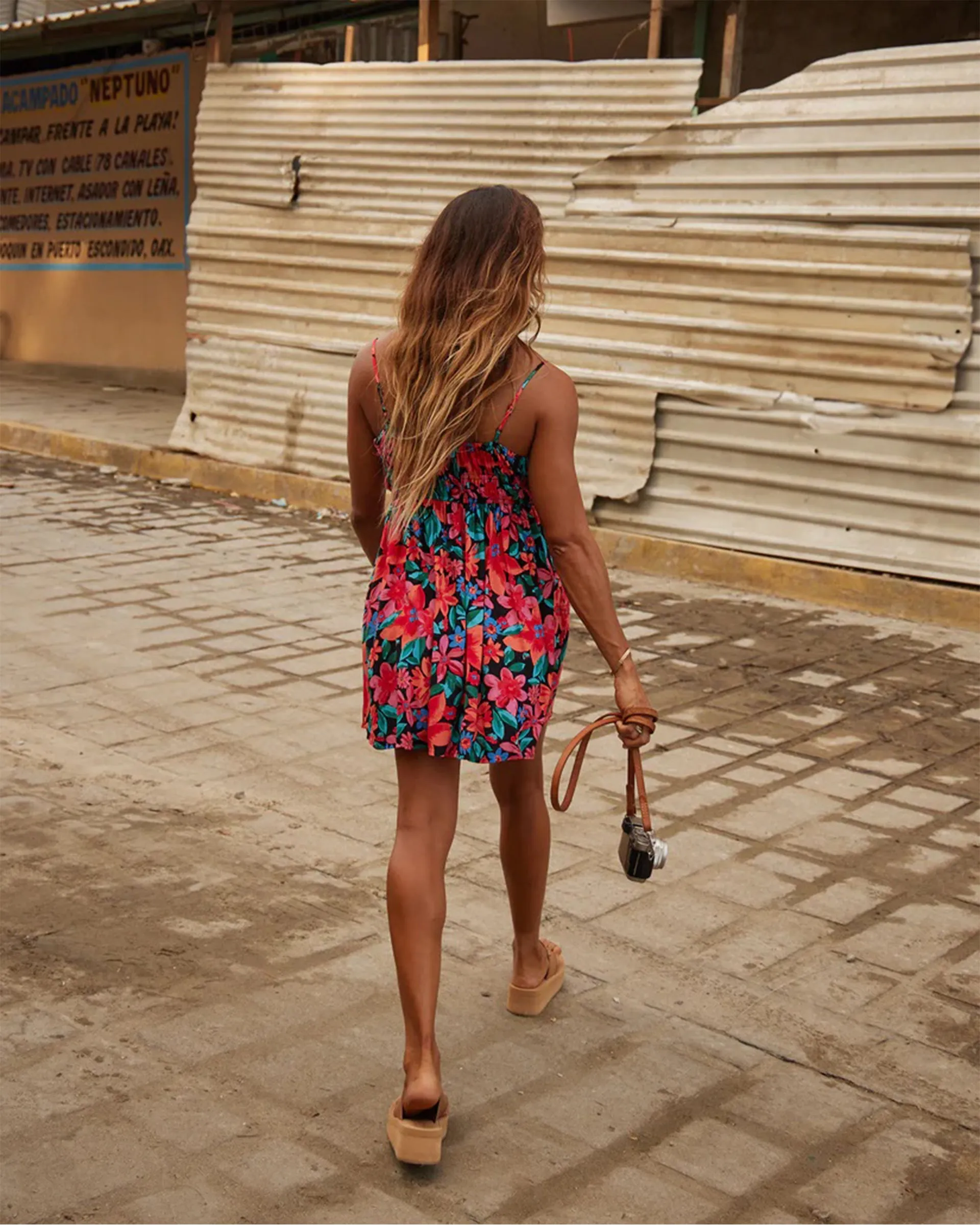 La Vida Strappy Mini Dress