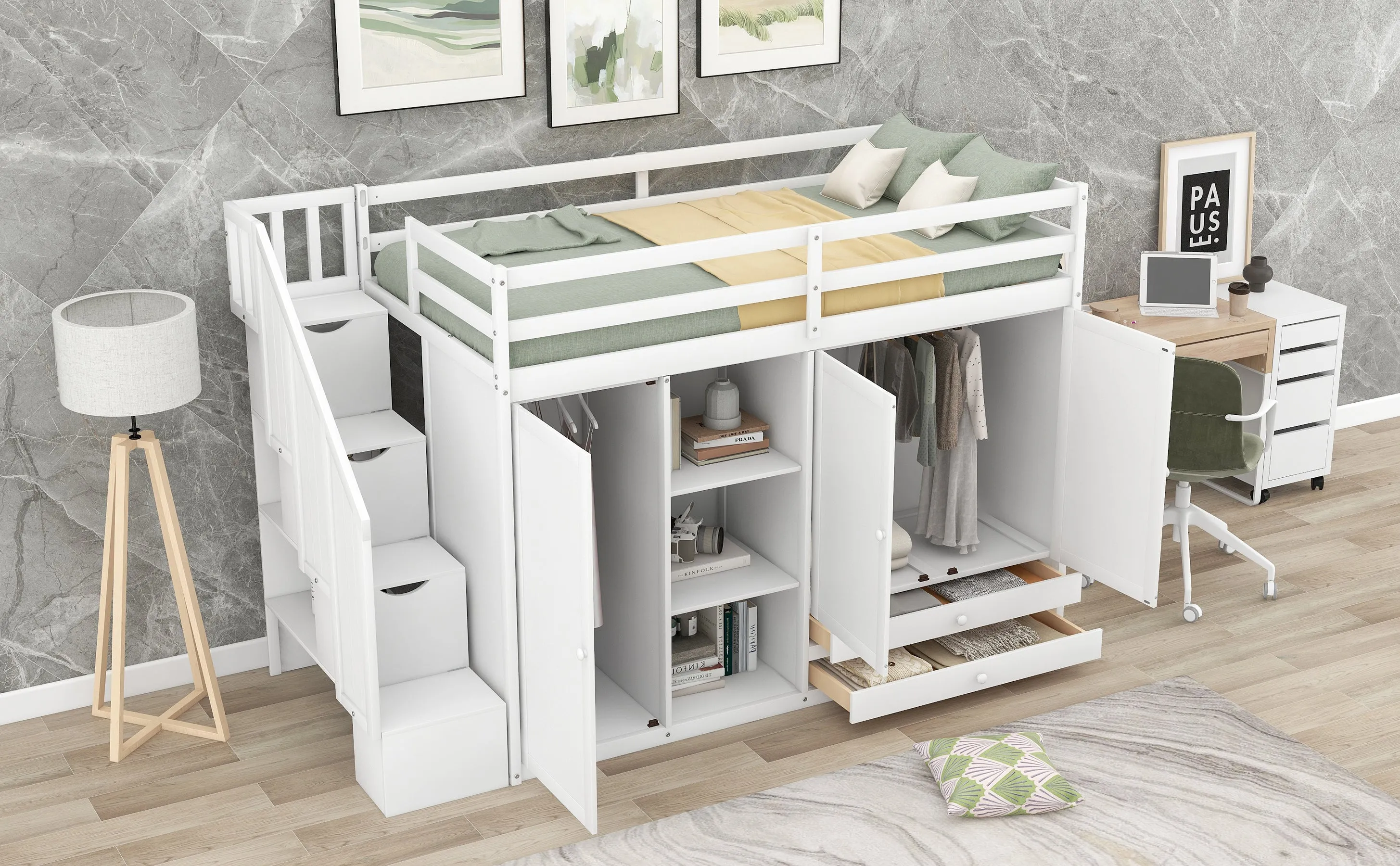 Lofty Haven: The Ultimate Storage Bed