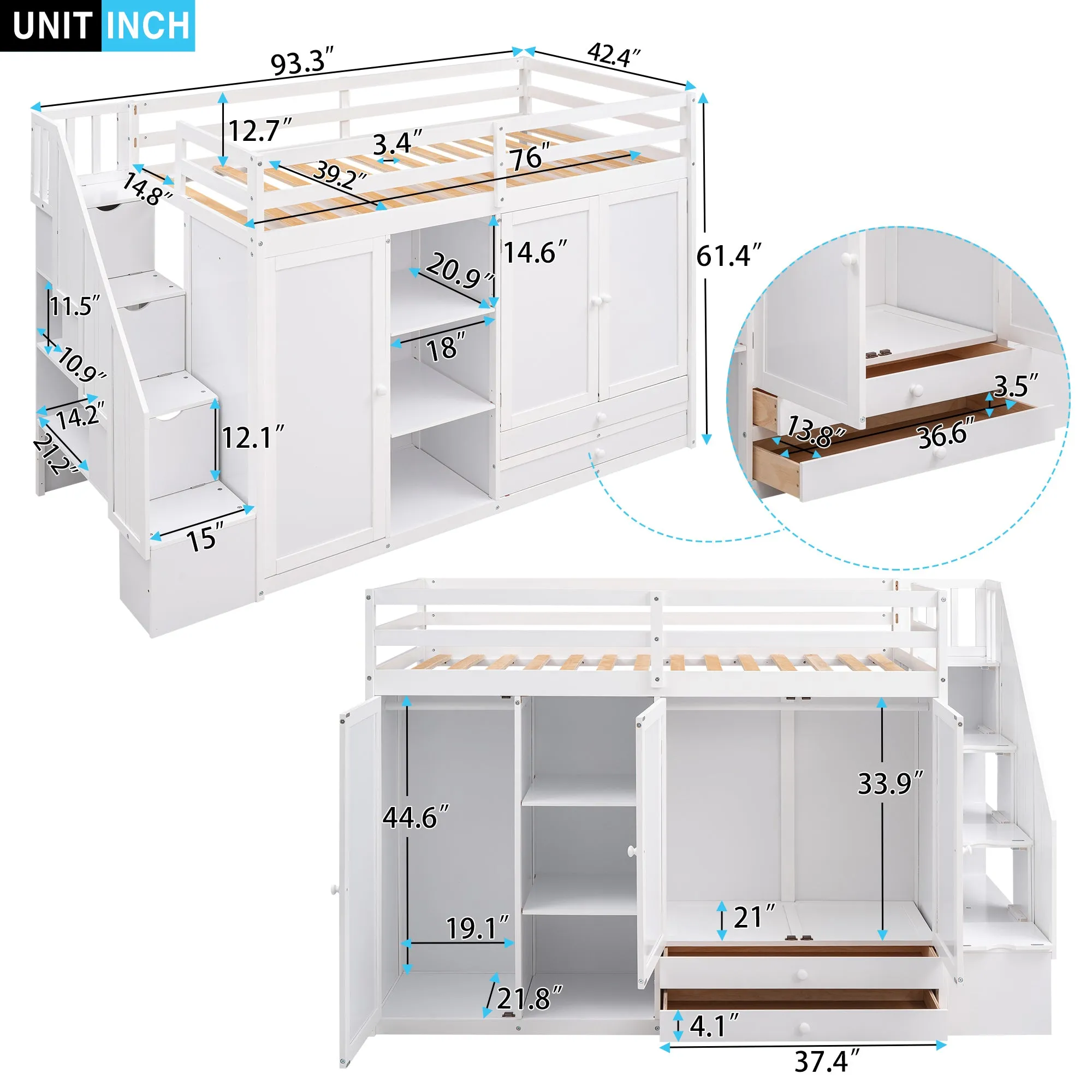 Lofty Haven: The Ultimate Storage Bed