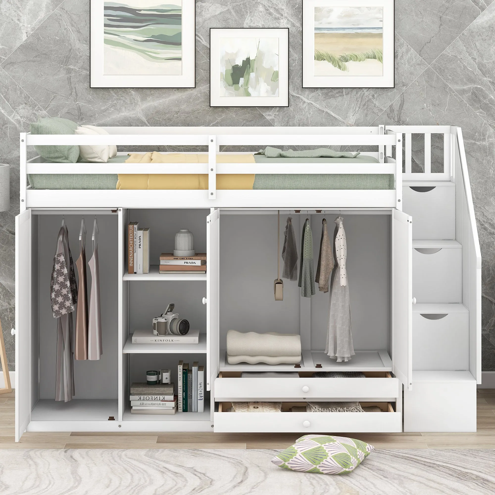 Lofty Haven: The Ultimate Storage Bed