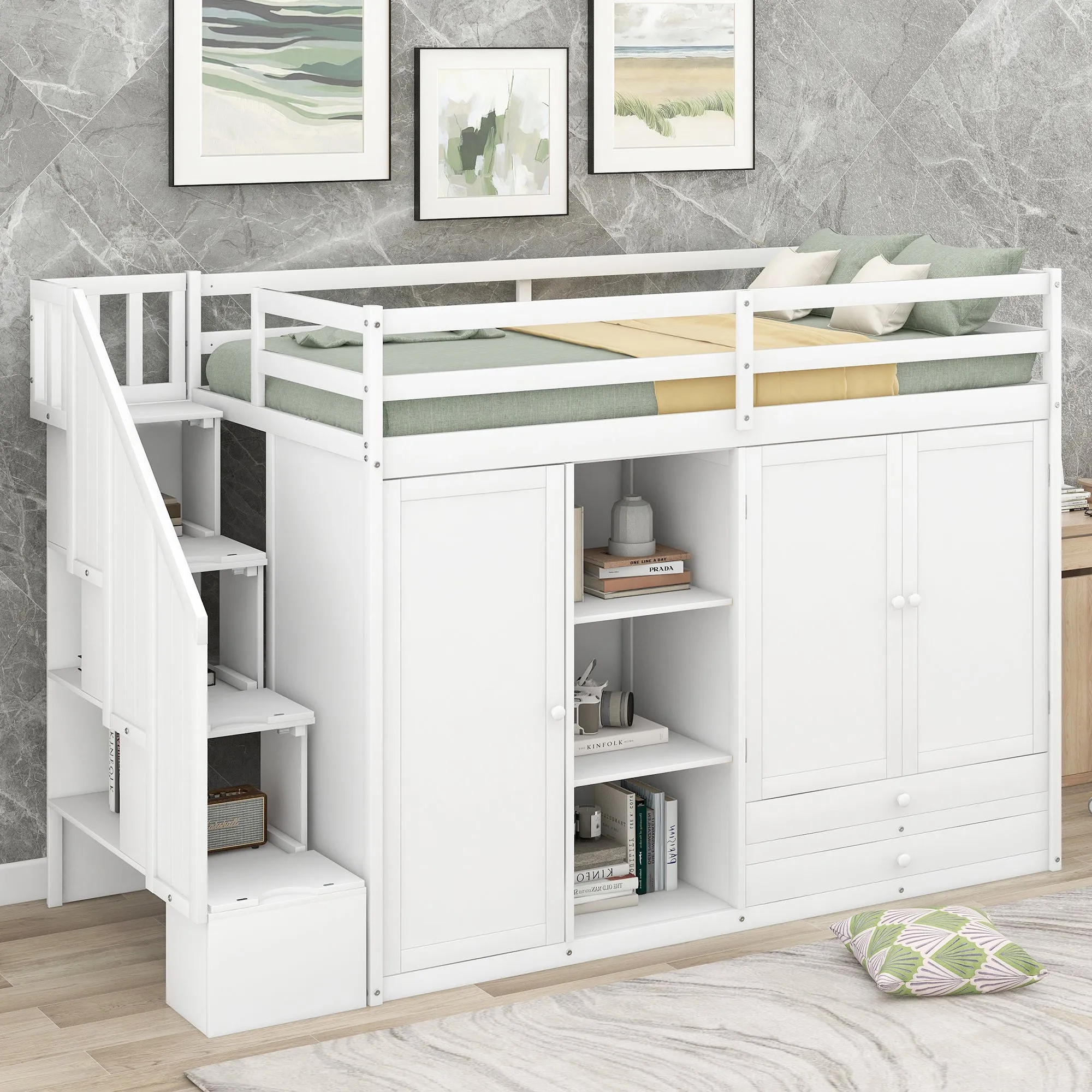 Lofty Haven: The Ultimate Storage Bed