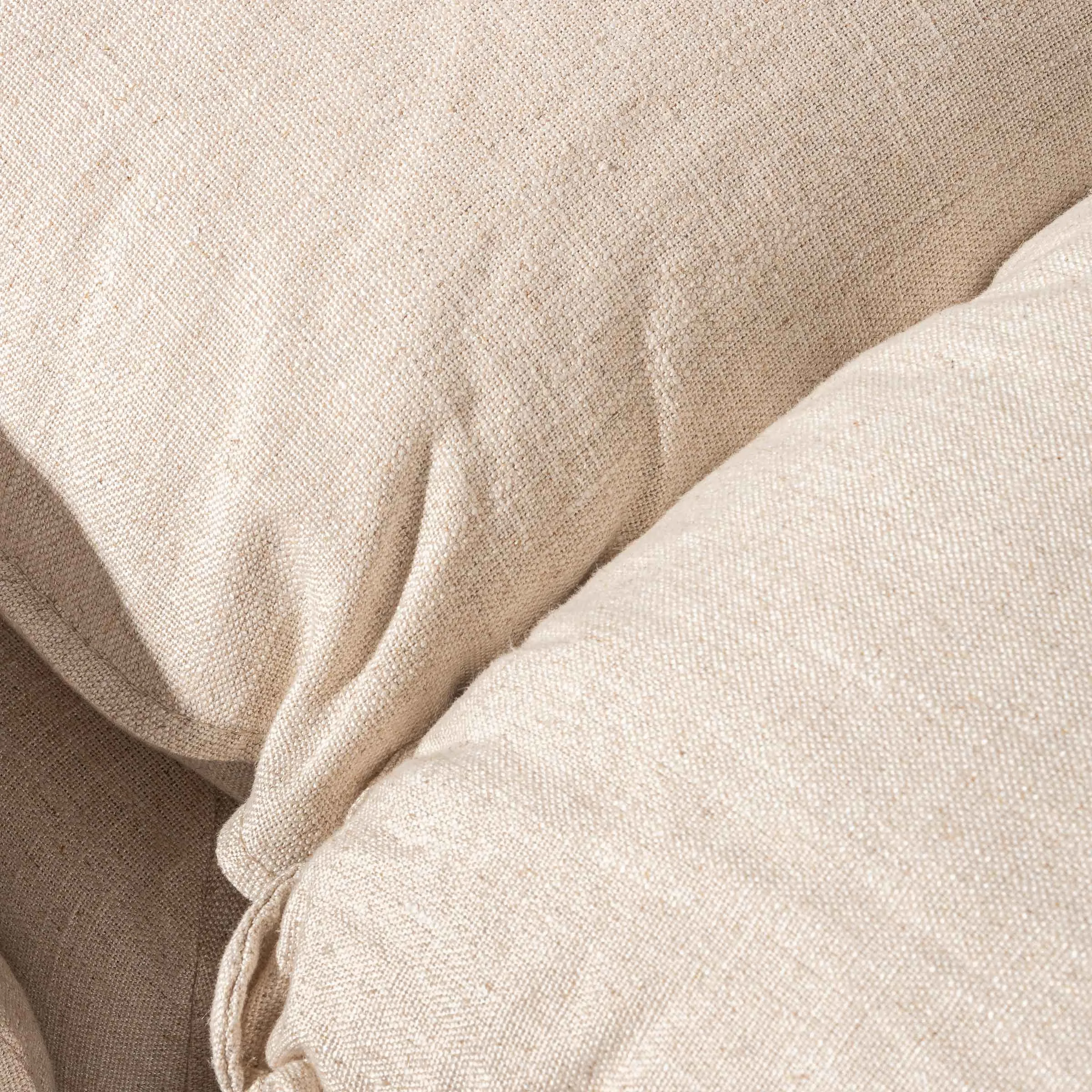 Lucian Fabric Corner Sofa - Linen Sand