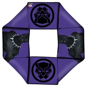 MARVEL AVENGERS 

Dog Toy Squeaky Octagon Flyer - Black Panther Standing Pose/Black Panther Icon Purple/Black
