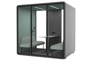 Nest 4 Person Meeting Booth [Echo Panel With Fabric]