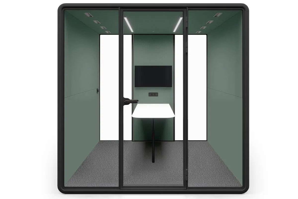 Nest 4 Person Meeting Booth [Echo Panel With Fabric]