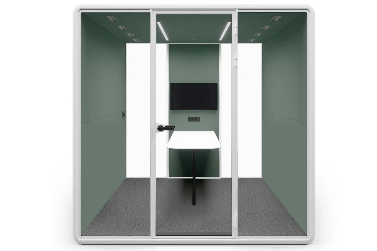 Nest 4 Person Meeting Booth [Echo Panel With Fabric]
