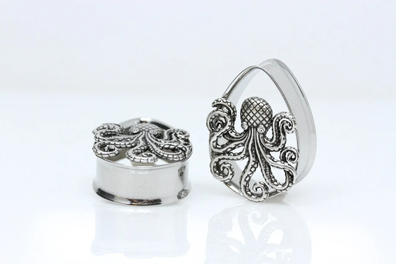 Octopus Teardrop Tunnels (Pair) - PSS178