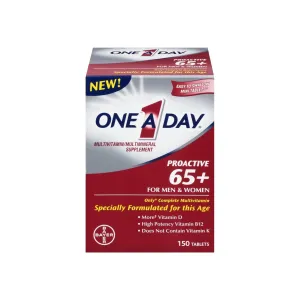 One A Day Proactive 65  Multivitamin/Multi-Mineral Tablets 150 ea