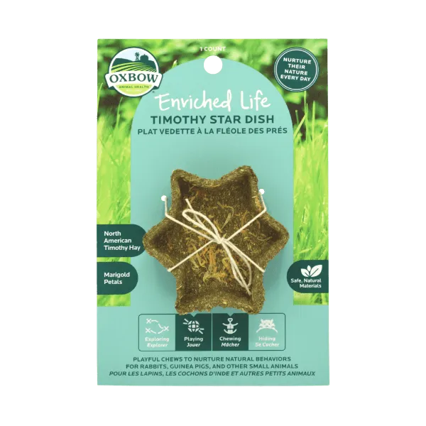 Oxbow Enriched Life - Timothy Star Dish