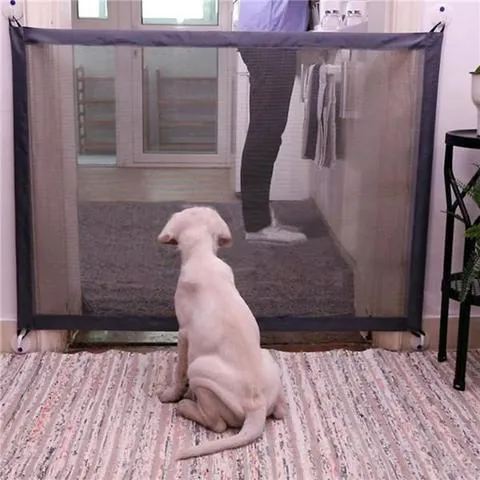 Portable Folding Pet Separation Barrier Dog Obstacle Safety Fence  Valla para perros y mascotas, puerta de seguridad