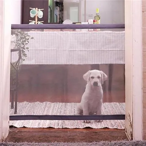Portable Folding Pet Separation Barrier Dog Obstacle Safety Fence  Valla para perros y mascotas, puerta de seguridad