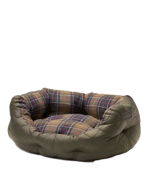 Quilted Dog Bed 24" Olive