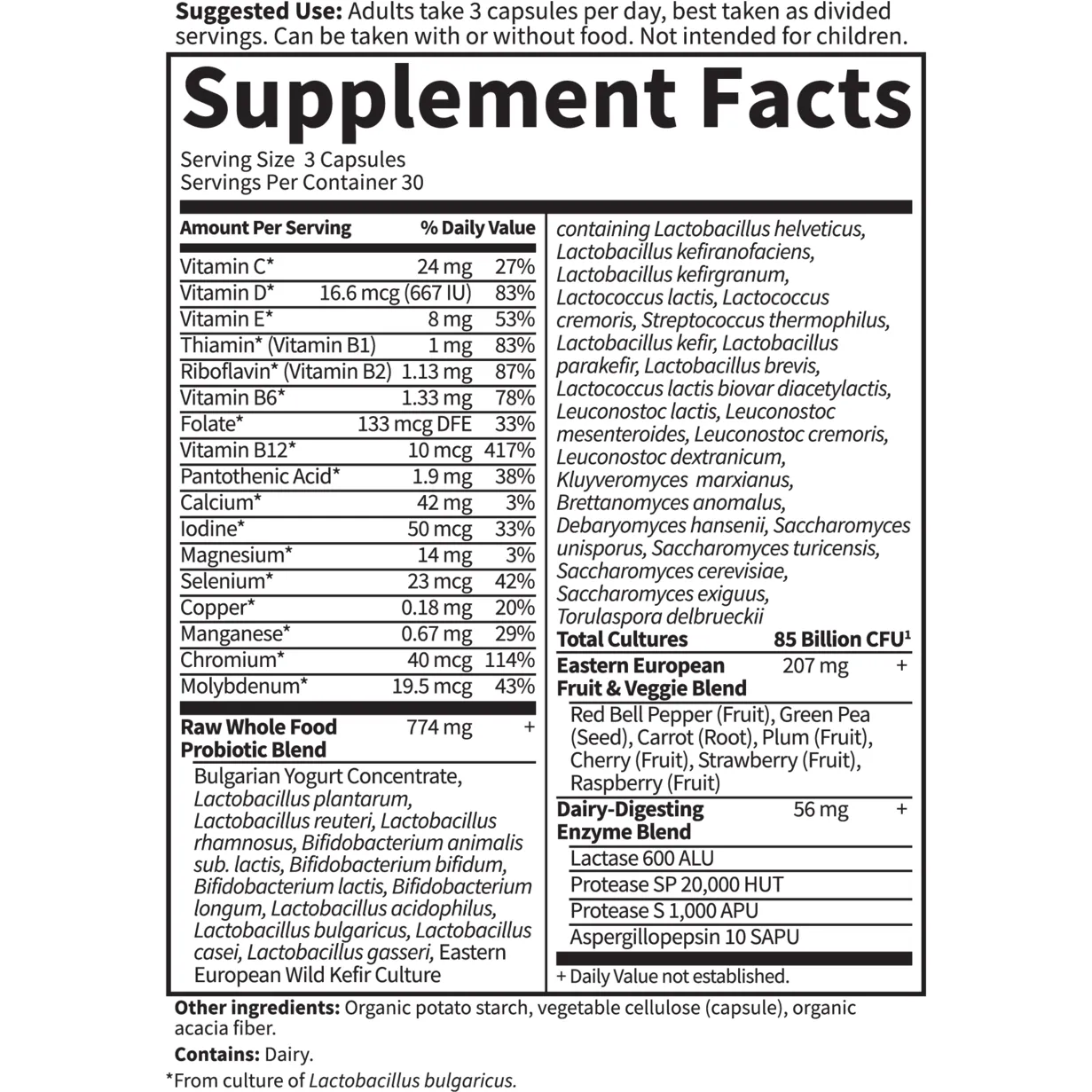 RAW Probiotics Women 50 & Wiser 90 Vcaps by Garden Of Life