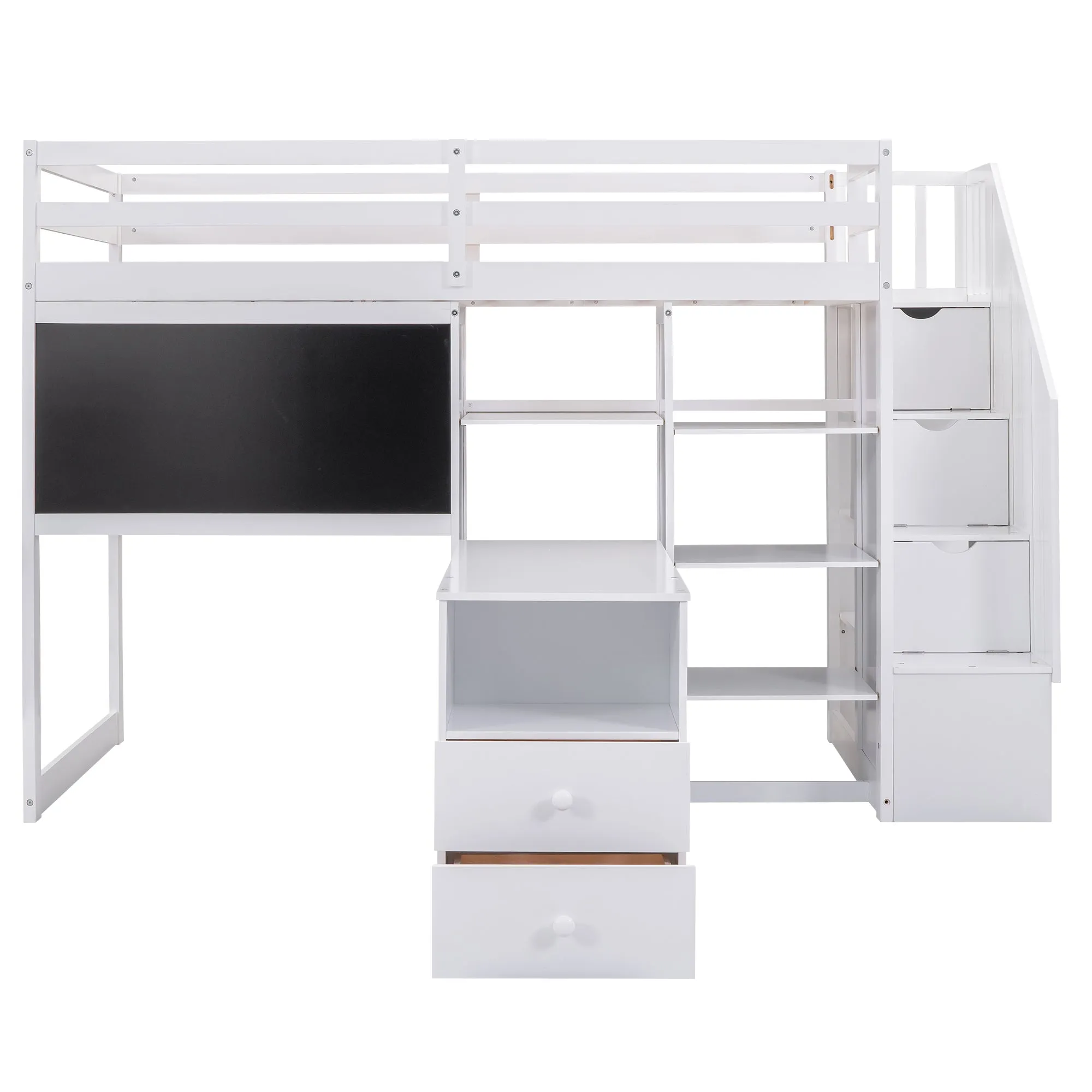 Smart Space Twin Loft Bed : The Ultimate Study and Storage Solution